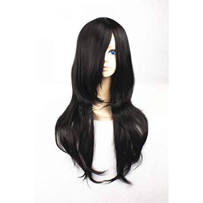 DILLARDS Fashion Japanese Manga Characters Long Straight Wigs Cosplay Black-035E - Image 1